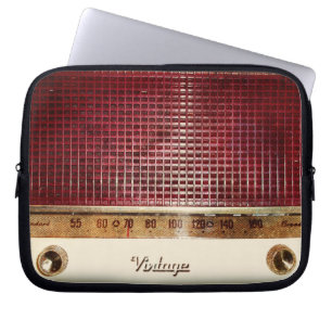 Housse Pour Ordinateur Portable Rétro radio
