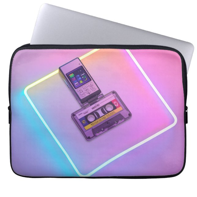 Housse Pour Ordinateur Portable Retro Tech des années 90 (Devant)