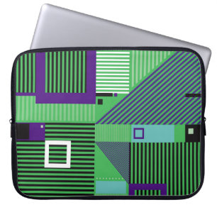 Housse Pour Ordinateur Portable Retro vintage memphis style mode motif. Illus
