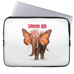 Housse Pour Ordinateur Portable Rêver Gros Comme Un Inspirationnel Éléphant