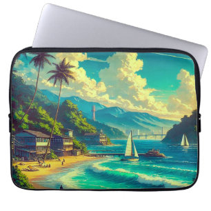 Housse Pour Ordinateur Portable Rêves tropicaux de Ryukyu