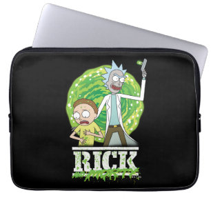 Housse Pour Ordinateur Portable RICK ET MORTY™ Éclaboussure verte