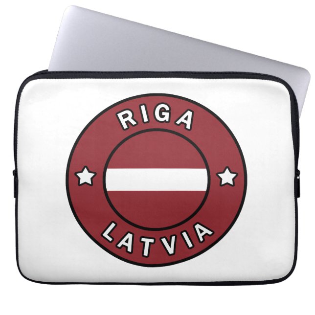 Housse Pour Ordinateur Portable Riga Lettonie (Devant)