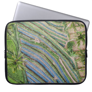 Housse Pour Ordinateur Portable Rivière entre la peinture de cocotiers