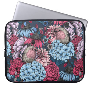 Housse Pour Ordinateur Portable Robins dans le jardin 3