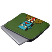Housse Pour Ordinateur Portable Robot bleu (Devant bas)