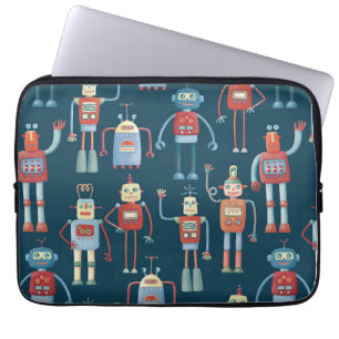 Housse Pour Ordinateur Portable Robot Motif Dark