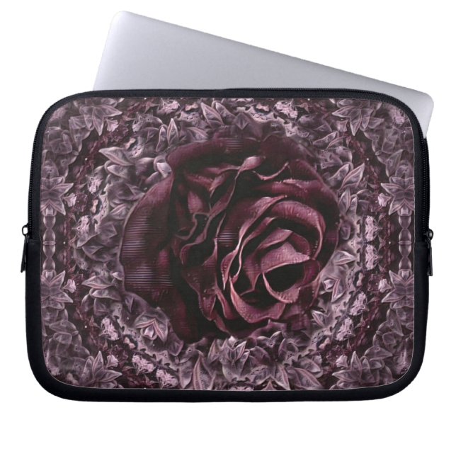 Housse Pour Ordinateur Portable Rosace Mandala  (Devant)