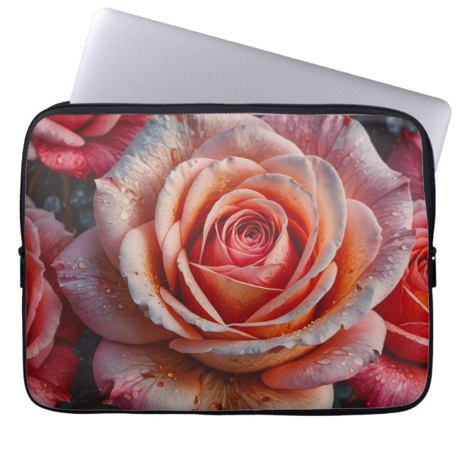 Housse Pour Ordinateur Portable Rose (Devant)