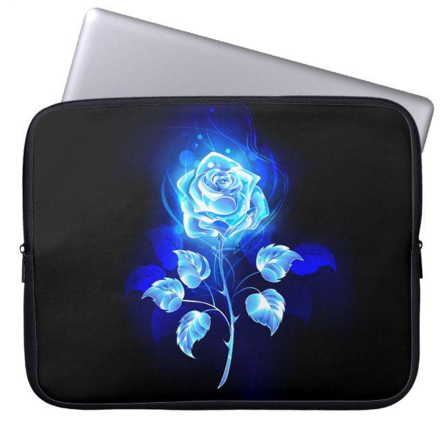 Housse Pour Ordinateur Portable Rose bleu brûlant (Devant)