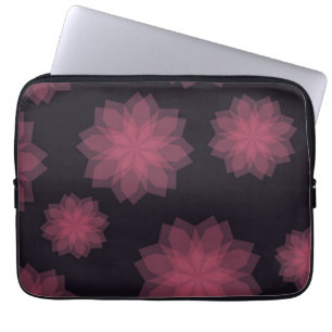 Housse Pour Ordinateur Portable Rose, cool, tendance, abstraction de fleurs modern