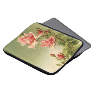 Housse Pour Ordinateur Portable Rose de jardin victorienne rose vintage de la Sain