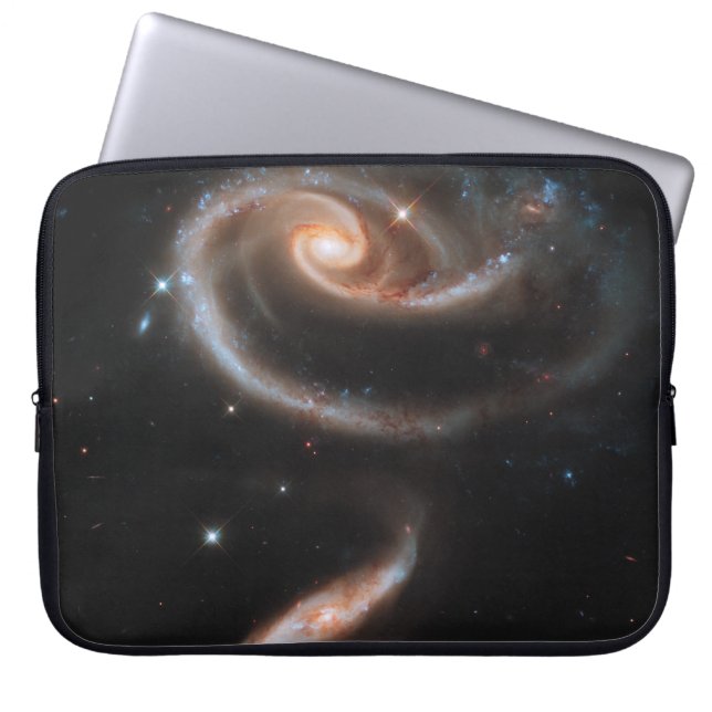 Housse Pour Ordinateur Portable Rose des galaxies (Devant)