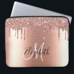Housse Pour Ordinateur Portable Rose Gold Parties scintillant Drives Metal Monogra<br><div class="desc">Cette conception peut être personnalisée dans la zone fournie en modifiant la photo et/ou le texte. Vous pouvez également le customiser en cliquant sur Personnaliser ce Modèle, puis en choisissant l'option cliquer pour customiser et supprimer ou modifier la couleur de l'arrière - plan, ajouter du texte, modifier la couleur ou...</div>