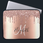 Housse Pour Ordinateur Portable Rose Gold Parties scintillant Drives Metal Monogra<br><div class="desc">Cette conception peut être personnalisée dans la zone fournie en modifiant la photo et/ou le texte. Vous pouvez également le customiser en cliquant sur Personnaliser ce Modèle, puis en choisissant l'option cliquer pour customiser et supprimer ou modifier la couleur de l'arrière - plan, ajouter du texte, modifier la couleur ou...</div>