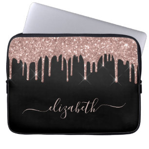Housse Pour Ordinateur Portable Rose Gold Parties scintillant Drives personnalisée