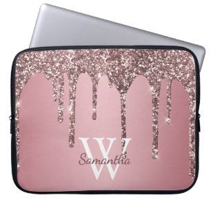 Housse Pour Ordinateur Portable Rose Gold Rose Parties scintillant Drives Sparkle 