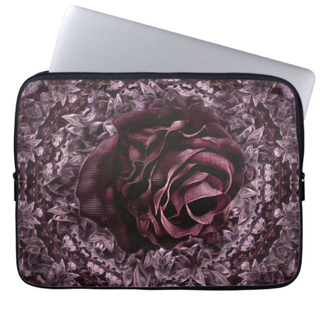 Housse Pour Ordinateur Portable Rose Mandala (Devant)