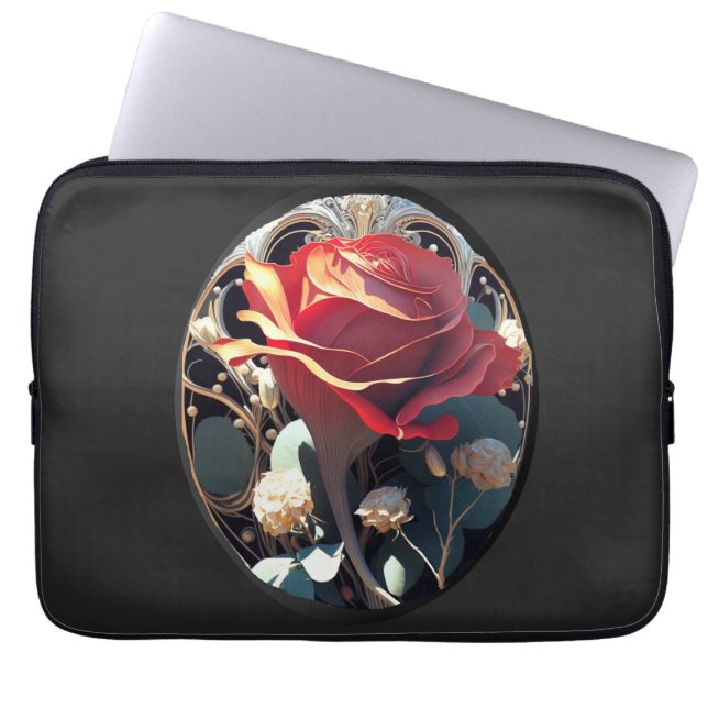 Housse Pour Ordinateur Portable ROSE n° 1 (Devant)