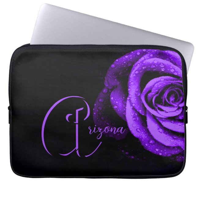 Housse Pour Ordinateur Portable Rose pourpre (Devant)