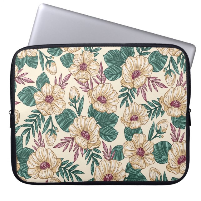 Housse Pour Ordinateur Portable Roses (Devant)