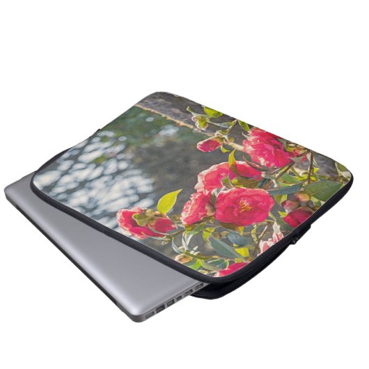 Housse Pour Ordinateur Portable Roses  (Devant bas)