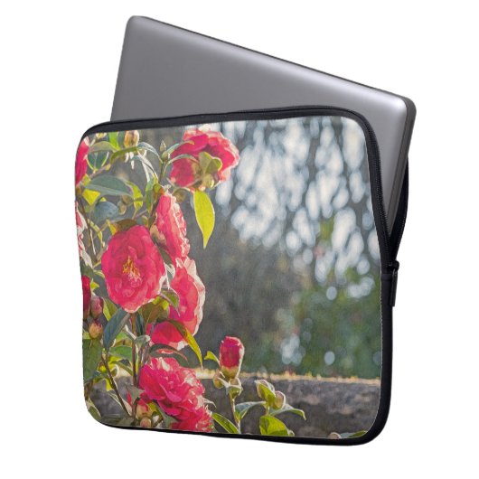 Housse Pour Ordinateur Portable Roses  (devant gauche)