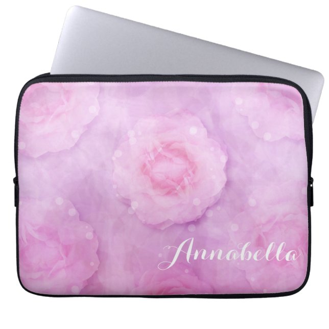 Housse Pour Ordinateur Portable Roses aquarelle (Devant)