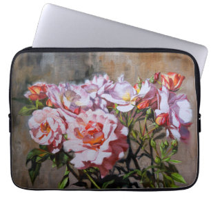 Housse Pour Ordinateur Portable Roses en Pavlovsk - Elégante peinture à l'huile de