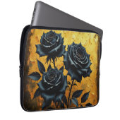 Housse Pour Ordinateur Portable Roses noires (Devant droit)
