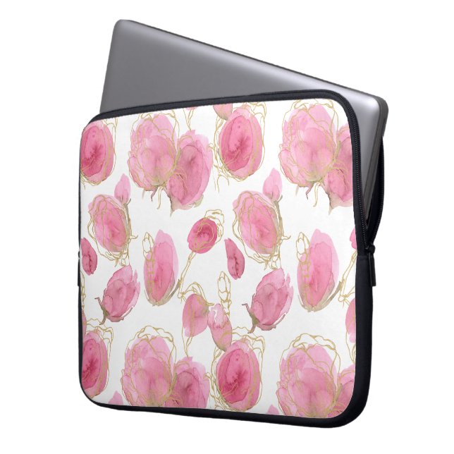 Housse Pour Ordinateur Portable Roses roses (devant gauche)