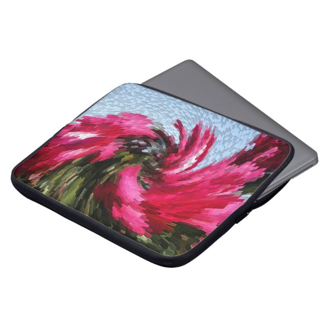 Housse Pour Ordinateur Portable Roses tordus..... (Devant haut)
