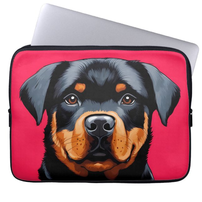 Housse Pour Ordinateur Portable Rottweiler (Devant)