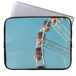 Housse Pour Ordinateur Portable Roue de ferries blanches le matin