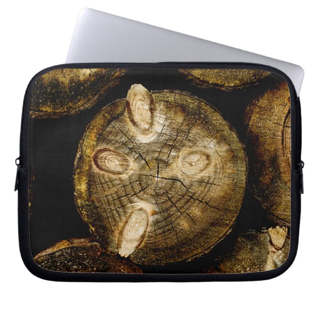 Housse Pour Ordinateur Portable Rouleau de journal rustique (Devant)