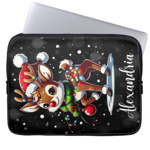Housse Pour Ordinateur Portable Rudolph Le Nez Rouge Noël