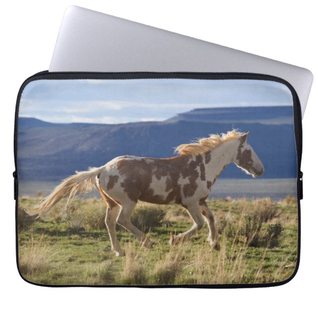 Housse Pour Ordinateur Portable Running Stallion, Steens Mountains, Oregon (Devant)