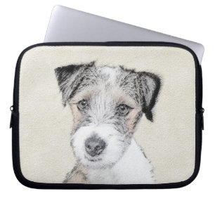 Housse Pour Ordinateur Portable Russell Terrier Peinture rugueuse - Art Chien orig