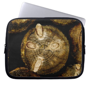 Housse Pour Ordinateur Portable Rustic Log Roll