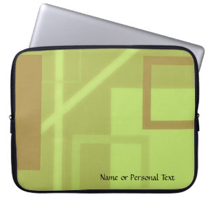 Housse Pour Ordinateur Portable Sage Géométrique Vert Olive Ordinateur Portable Pe