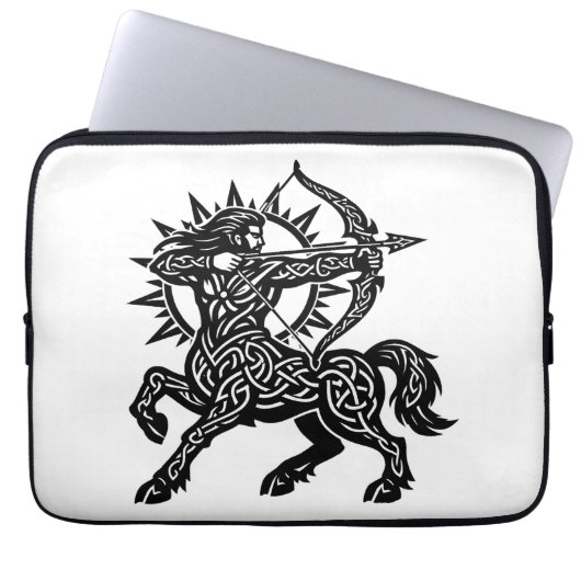 Housse Pour Ordinateur Portable Sagittaire — L'Archer par BurnsInHell (Devant)