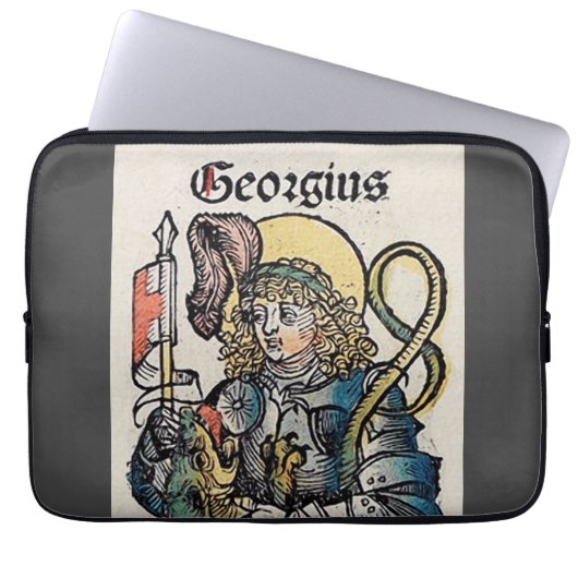 Housse Pour Ordinateur Portable Saint George Patron d'Angleterre (Devant)