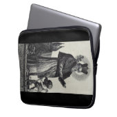 Housse Pour Ordinateur Portable Saint Patrick Apôtre d'Irlande Art monochrome (devant gauche)