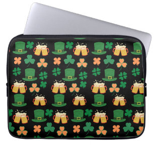 Housse Pour Ordinateur Portable Saint patrick's day celtic, irish bière drôle, cha