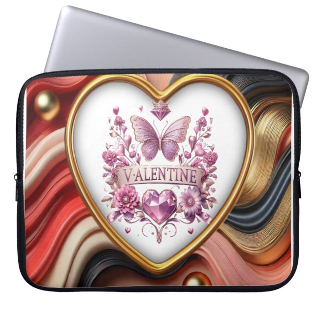 Housse Pour Ordinateur Portable Saint Valentin (Devant)