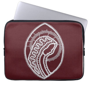 Housse Pour Ordinateur Portable Sainte Vierge Marie, dentelle