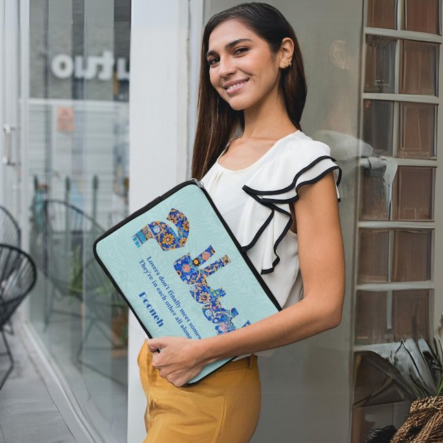 Housse Pour Ordinateur Portable Salam | Cadeaux persans pour amies (Salam | Anniversary Persian Gifts for Girlfriend)