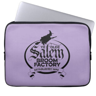 Housse Pour Ordinateur Portable Salem Witch Broom Factory - drôle vintage gothique