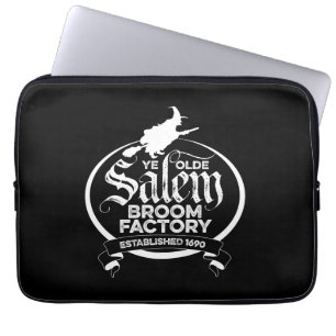 Housse Pour Ordinateur Portable Salem Witch Broom Factory - drôle vintage gothique