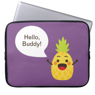 Housse Pour Ordinateur Portable Salut les amis ! Illustration d'ananas
